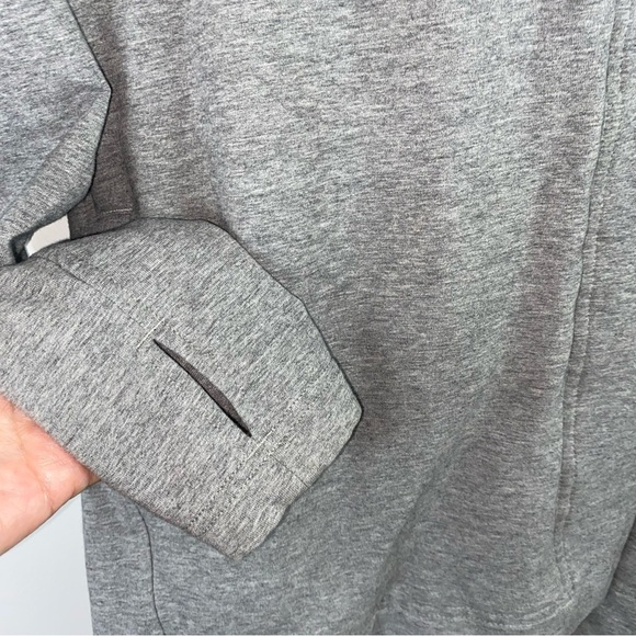 Lululemon Belle Wrap Cardigan Jacket Gray Stretch French Terry Active Yoga Sz 4 - Picture 5 of 13